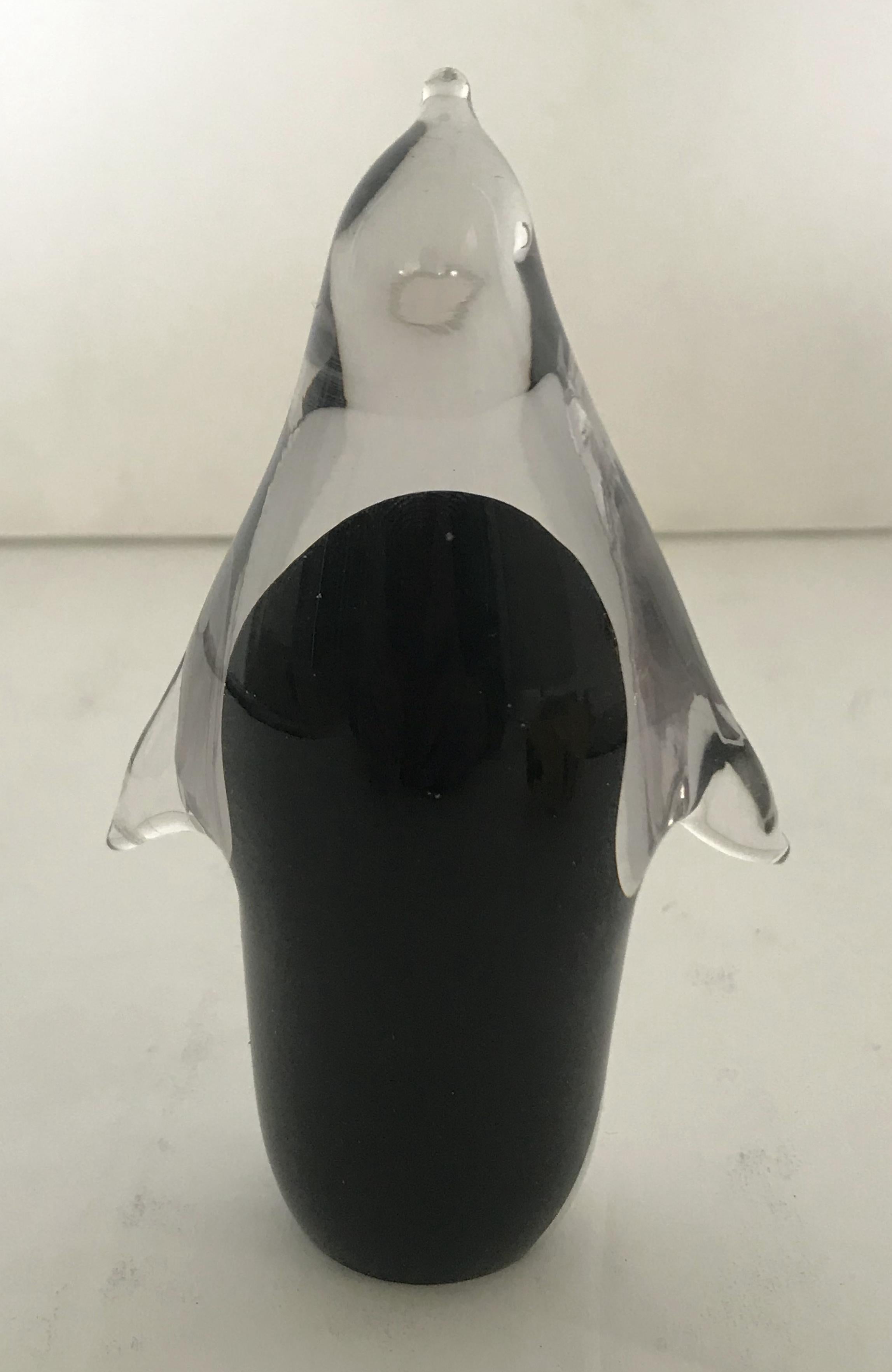 Penguin-Skulptur aus Muranoglas (Italienisch) im Angebot