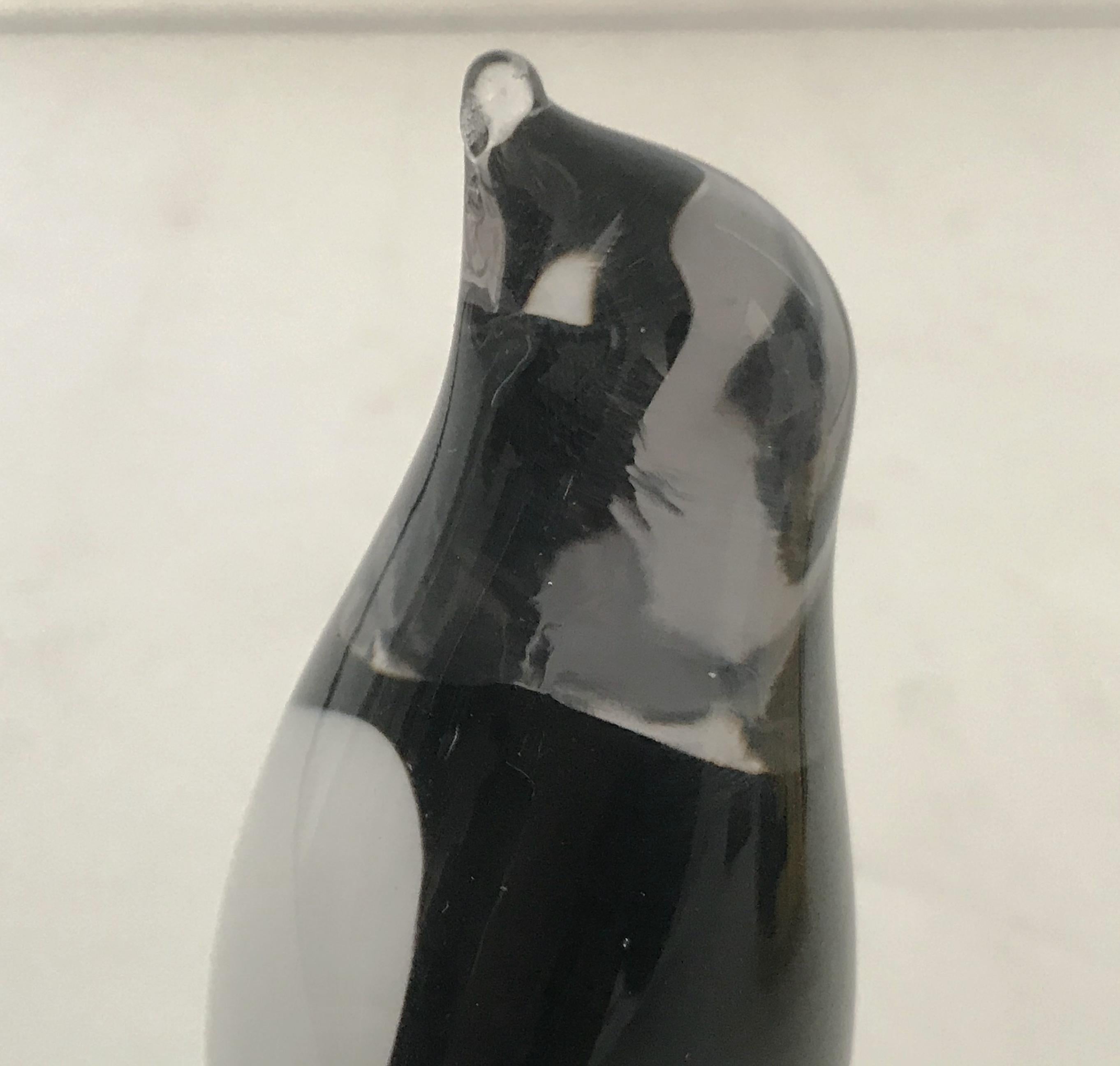 Penguin-Skulptur aus Muranoglas im Angebot 1