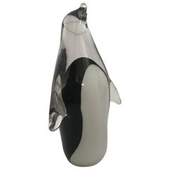 Penguin-Skulptur aus Muranoglas