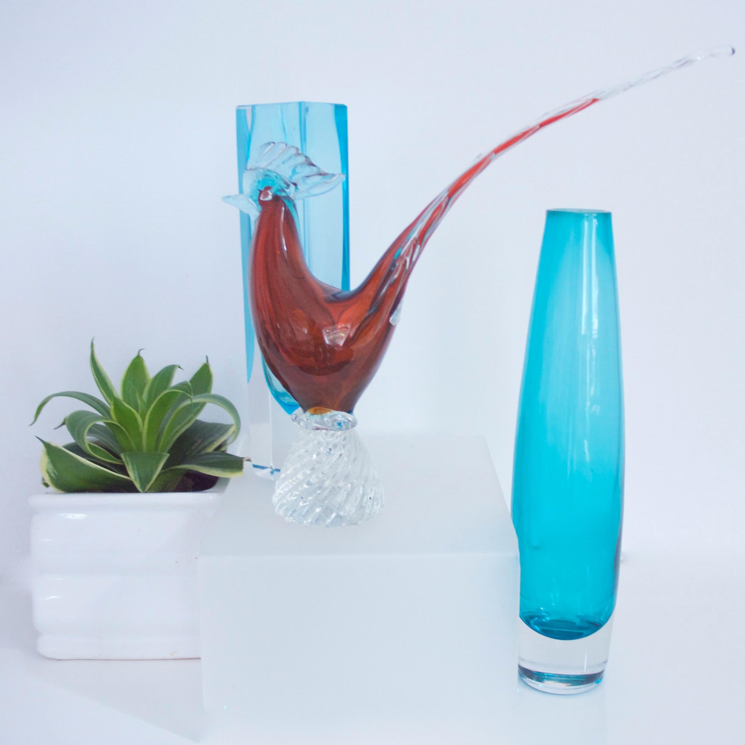 Murano 'Pheasant' by Archimedes Seguso 1950s glass sculpture/figurine

Archimede Seguso formed his glass factory in 1946, called Vetraria Archimede Seguso, with himself as artistic director and chief designer. He was joined by his oldest son Gino