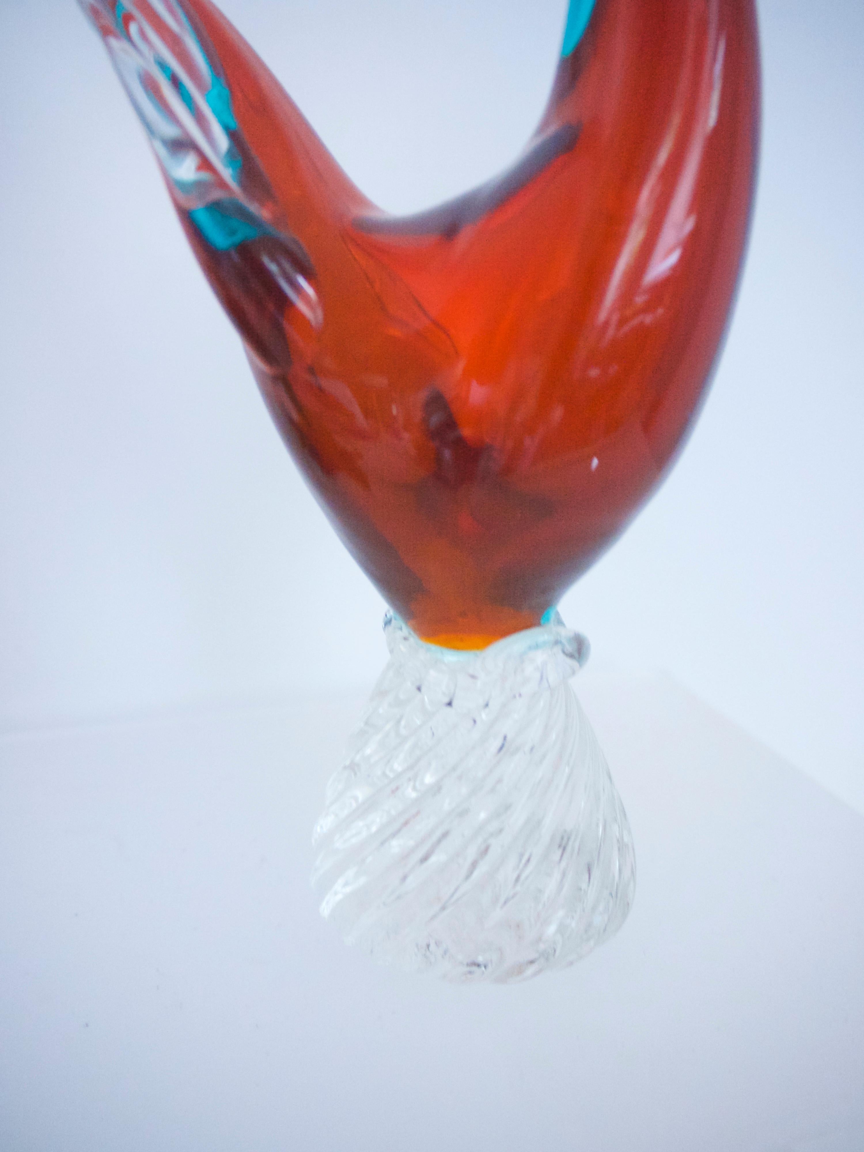 Italian Murano 'Pheasant' by Archimedes Seguso 1950s Glass Sculpture/Figurine For Sale