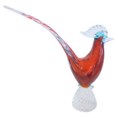 Murano 'Pheasant' by Archimedes Seguso 1950s Glass Sculpture/Figurine