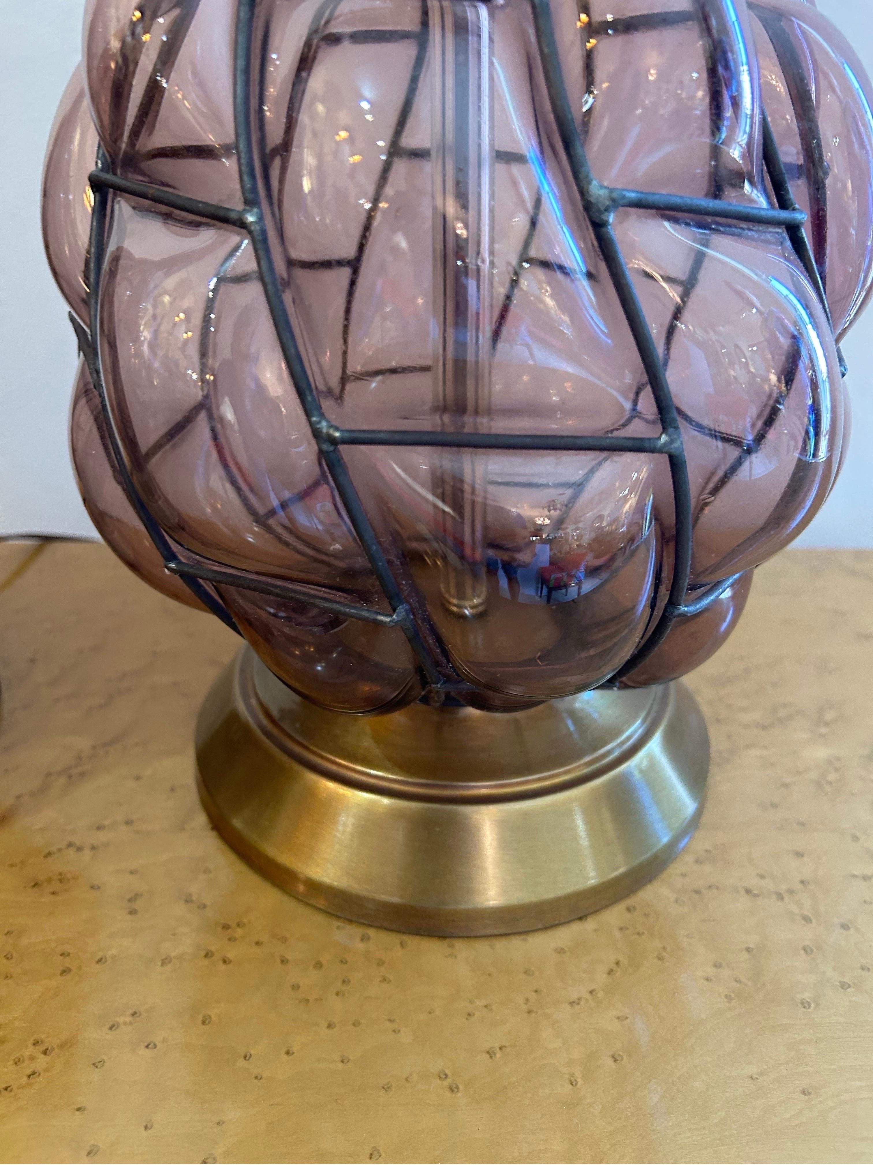 Lámparas de cristal de Murano piña un par.. en venta 6