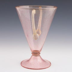Murano Pink a Macchie Speckled and Aventurine Vase