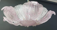 Monture encastrée Graniglia rose et transparente de Murano par Sylcom