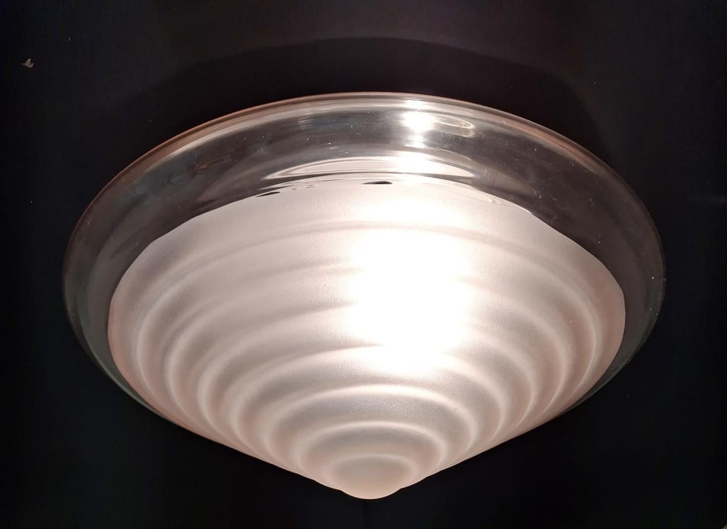 20th Century Murano Pink Flush Mount / Sconce For Sale