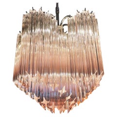 Murano Pink Glass Chandeliers