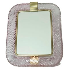 Murano Pink Photo Frame by Barovier e Toso, 4 Available