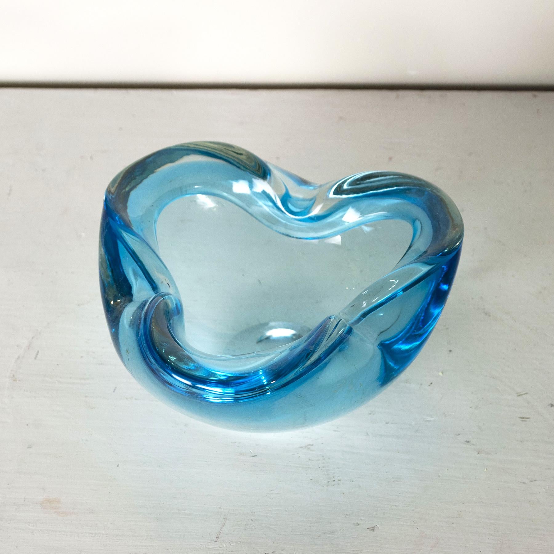 Italian Murano  pocket emptiers in  submerged glass 1960s For Sale