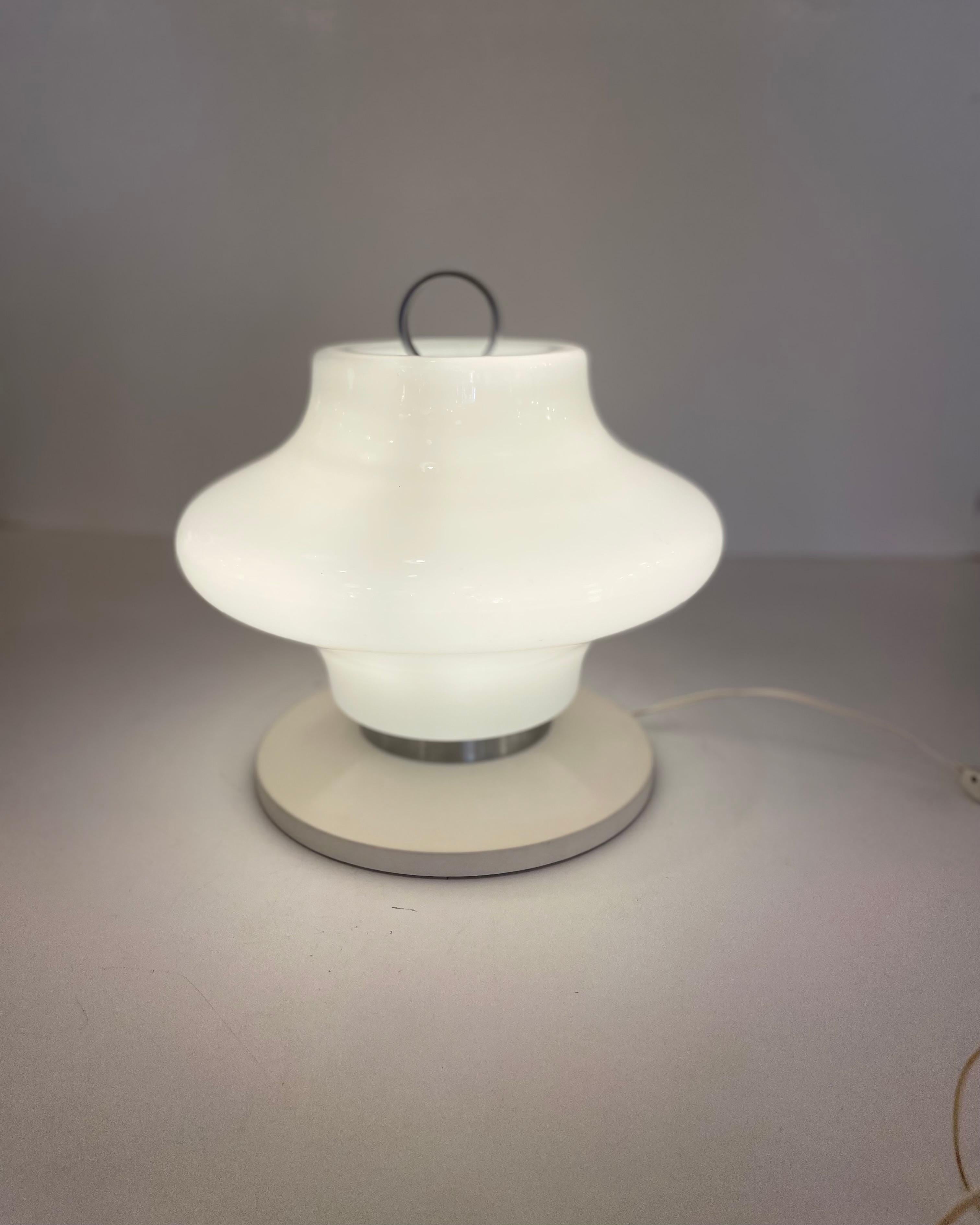 Space Age Murano Portable Table Lamp, 1960s For Sale