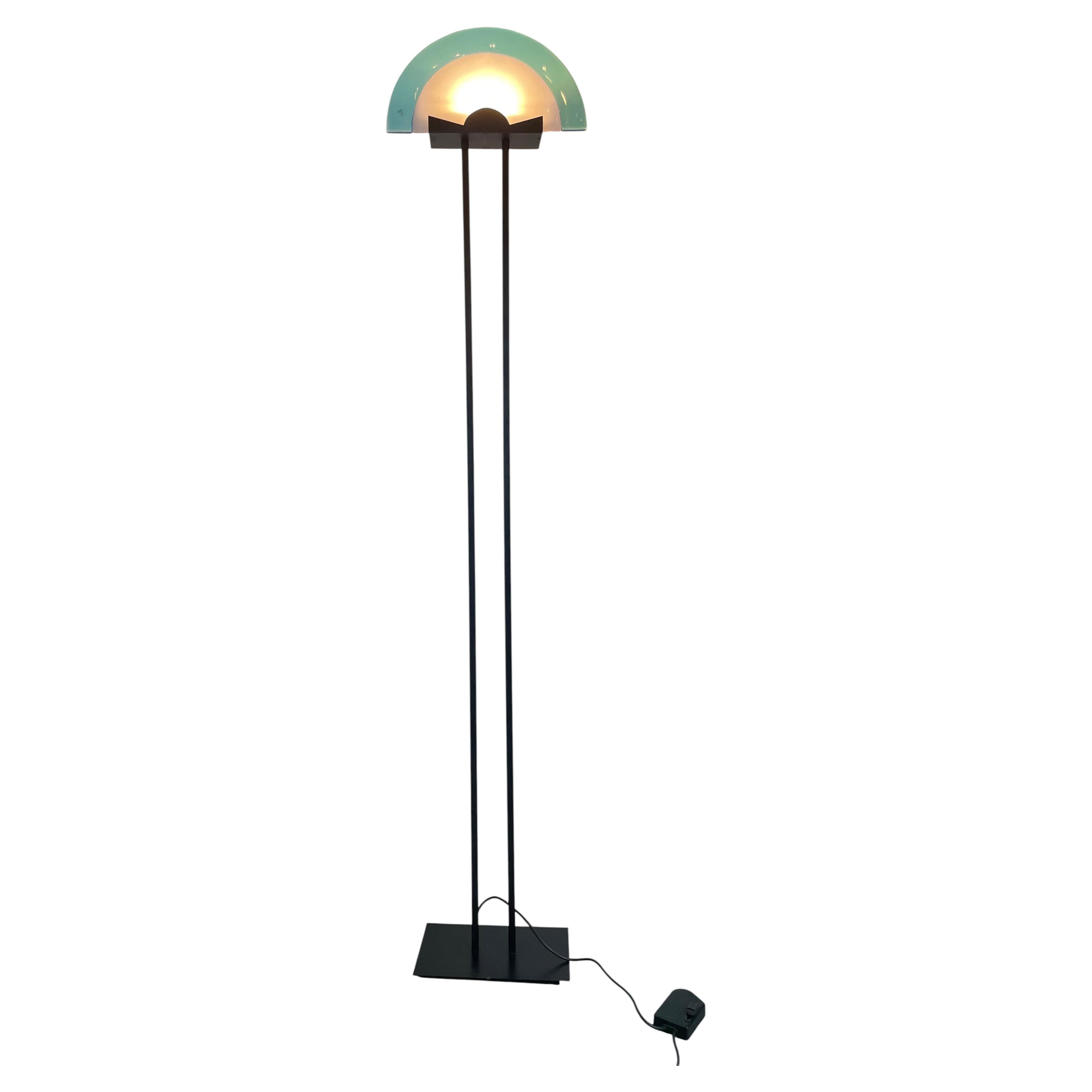Murano Post-Modern Floor Lamp att. To Mazzega, Italy, 1980s For Sale