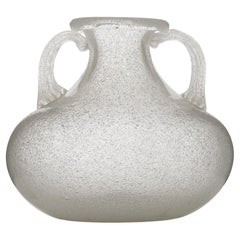 Murano Pulegoso Two-Handled Vase