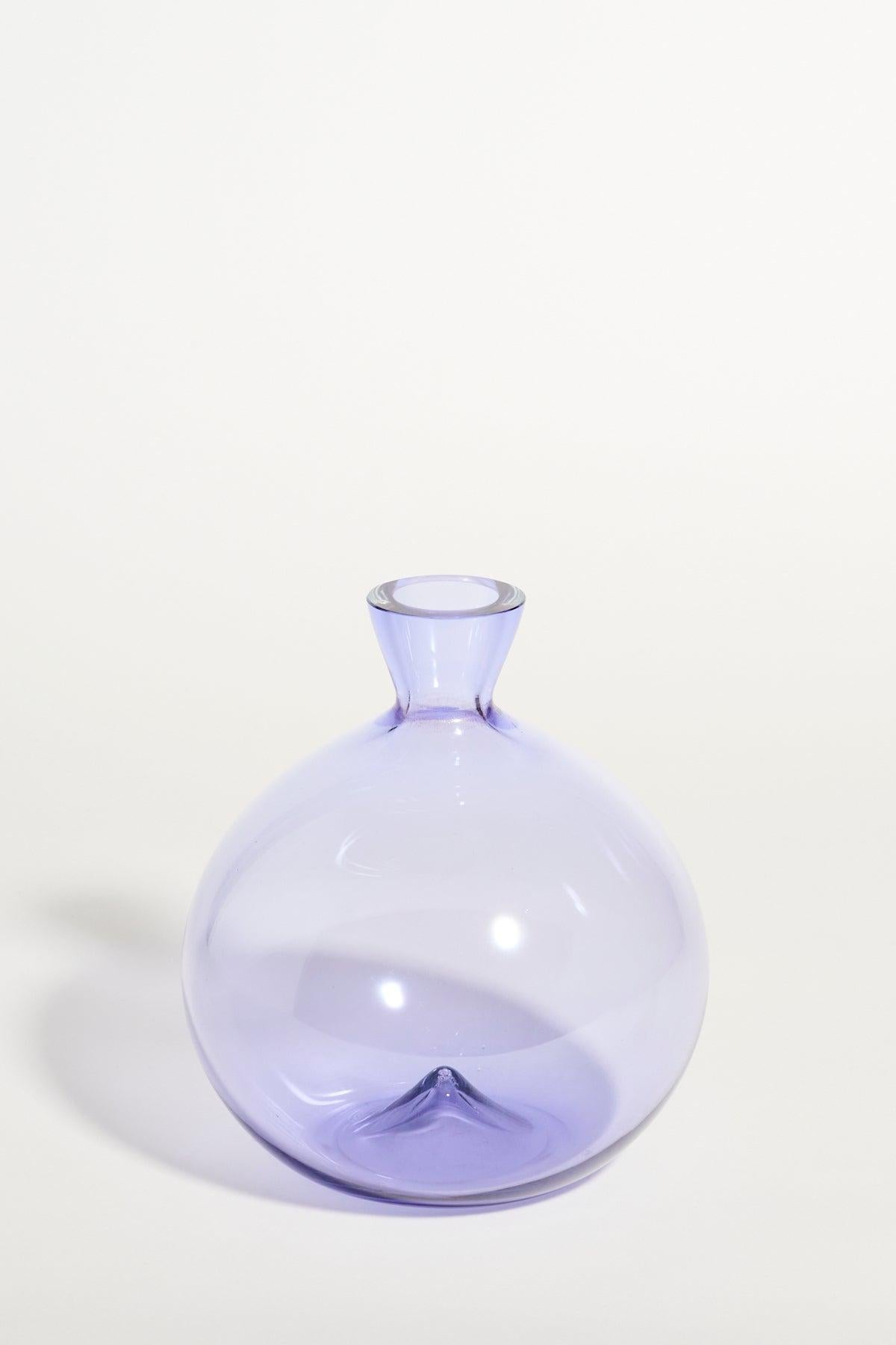 Italian Murano Purple Blown Glass Vase