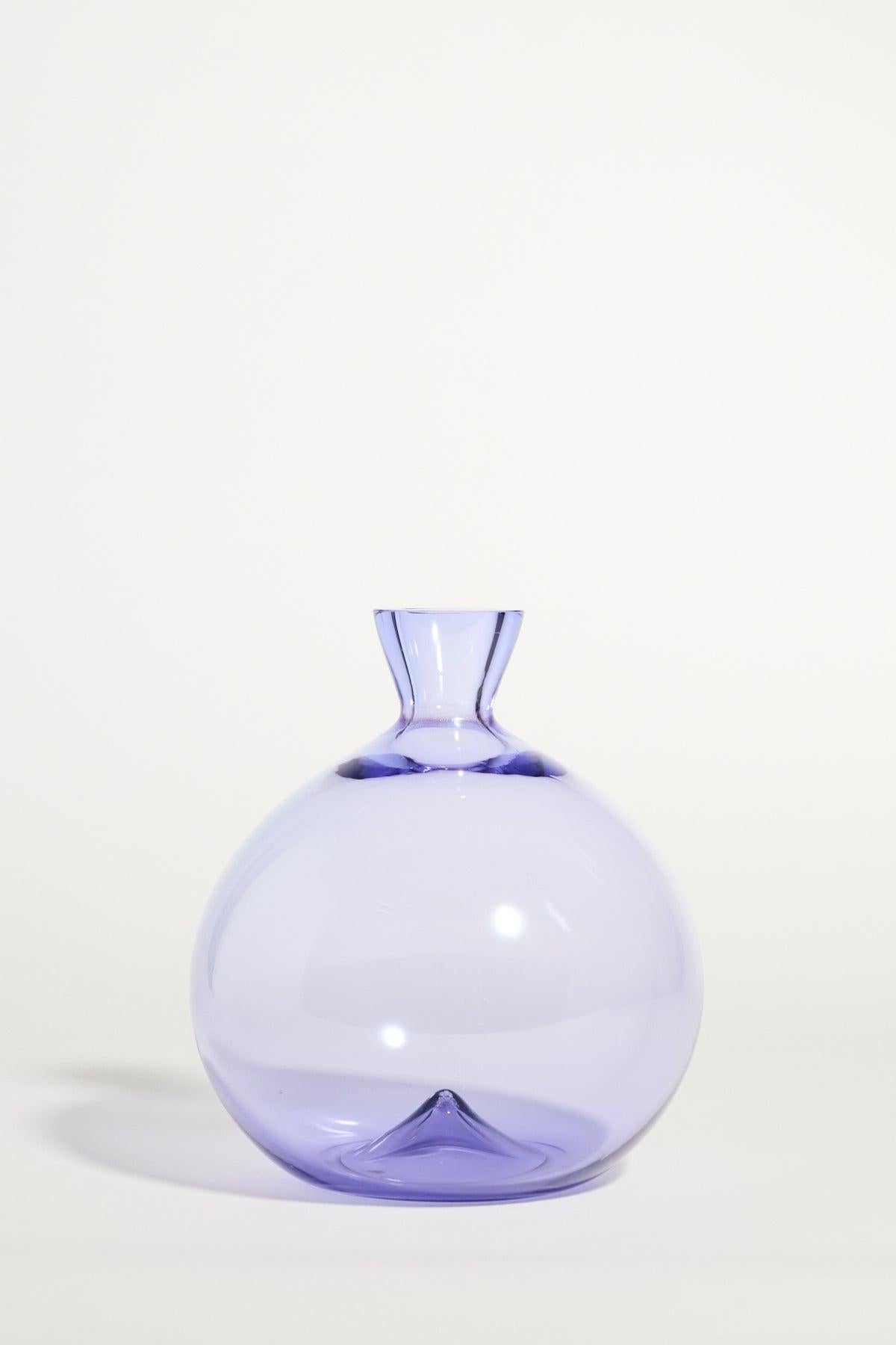 Murano Purple Blown Glass Vase In Excellent Condition In New York, NY