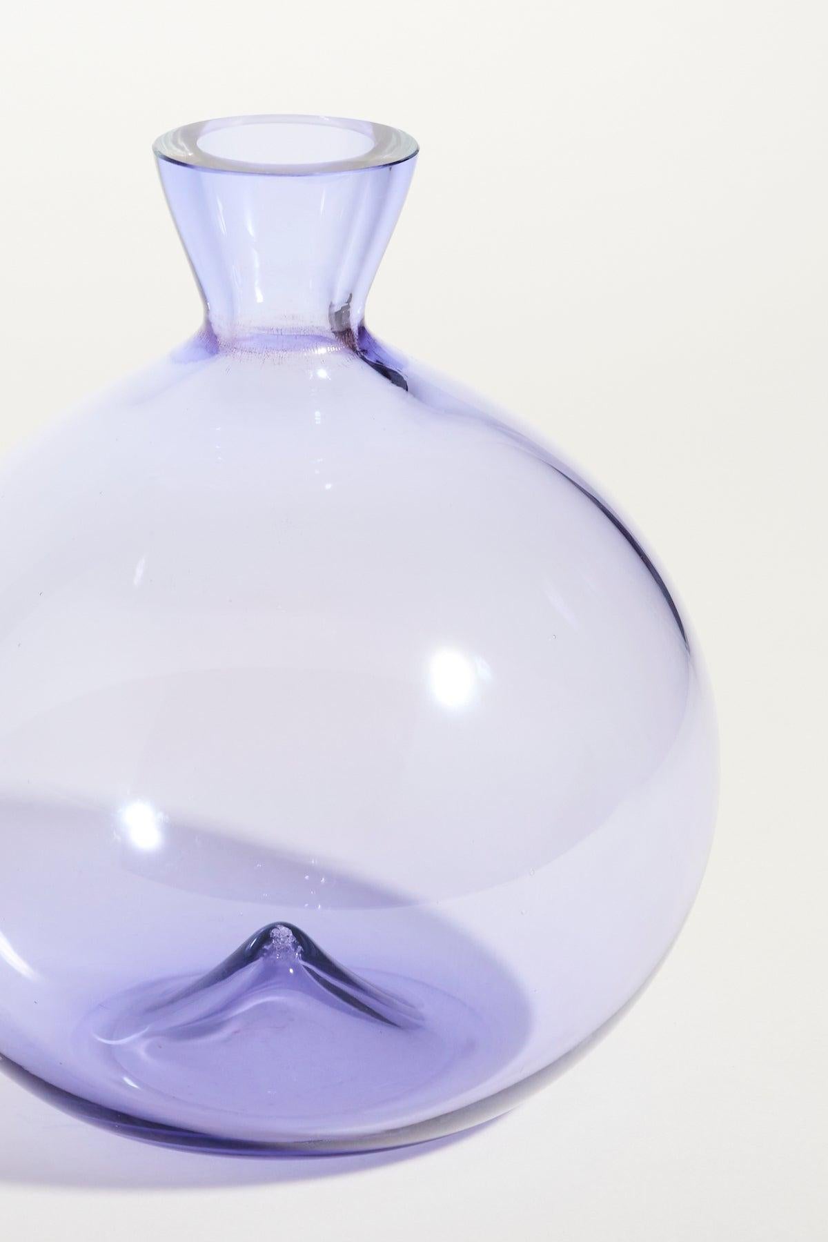 Late 20th Century Murano Purple Blown Glass Vase