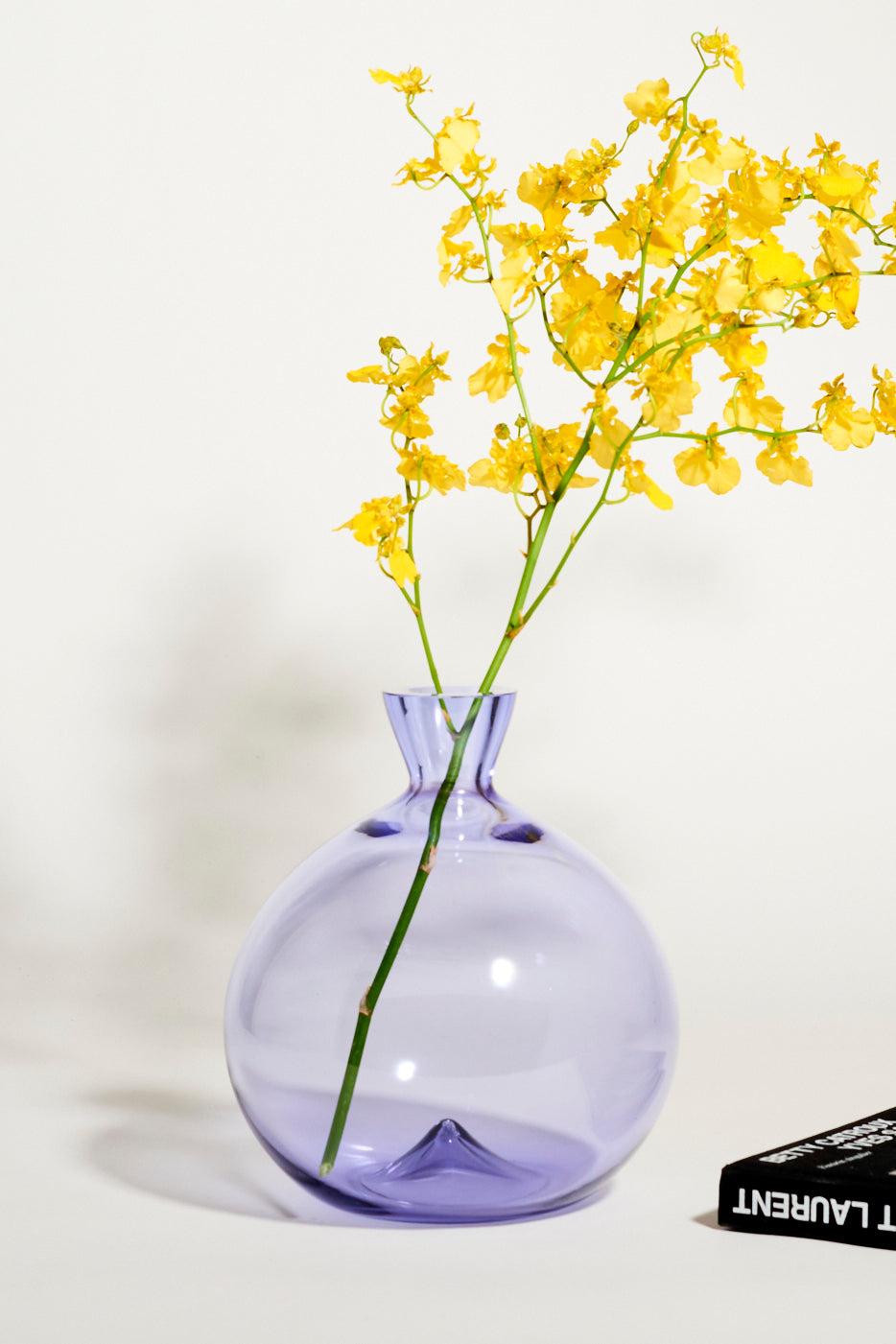 Murano Purple Blown Glass Vase 1