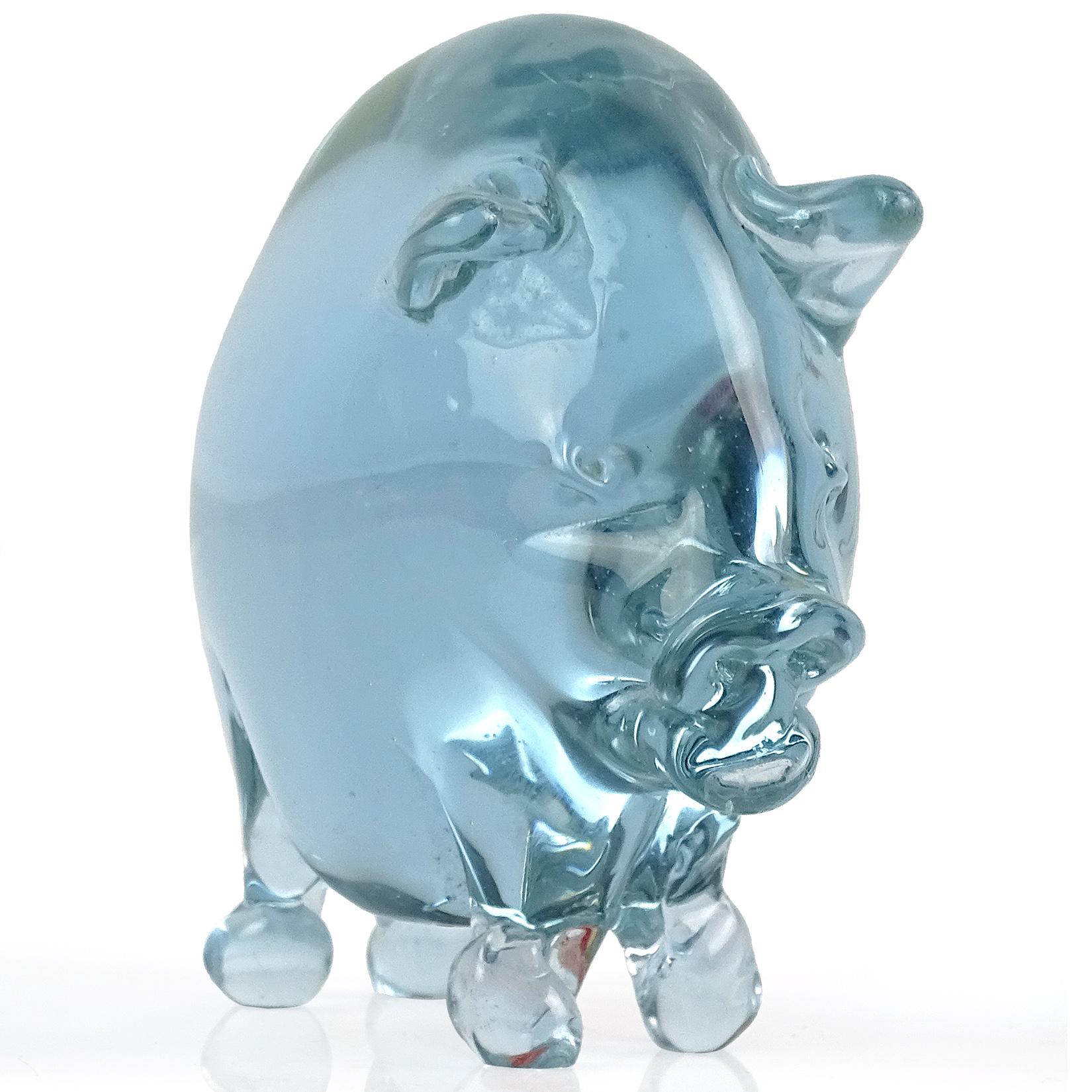 murano glass pig