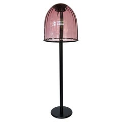 Murano Purple Glass Dome Floor Lamp by Watt & Volt