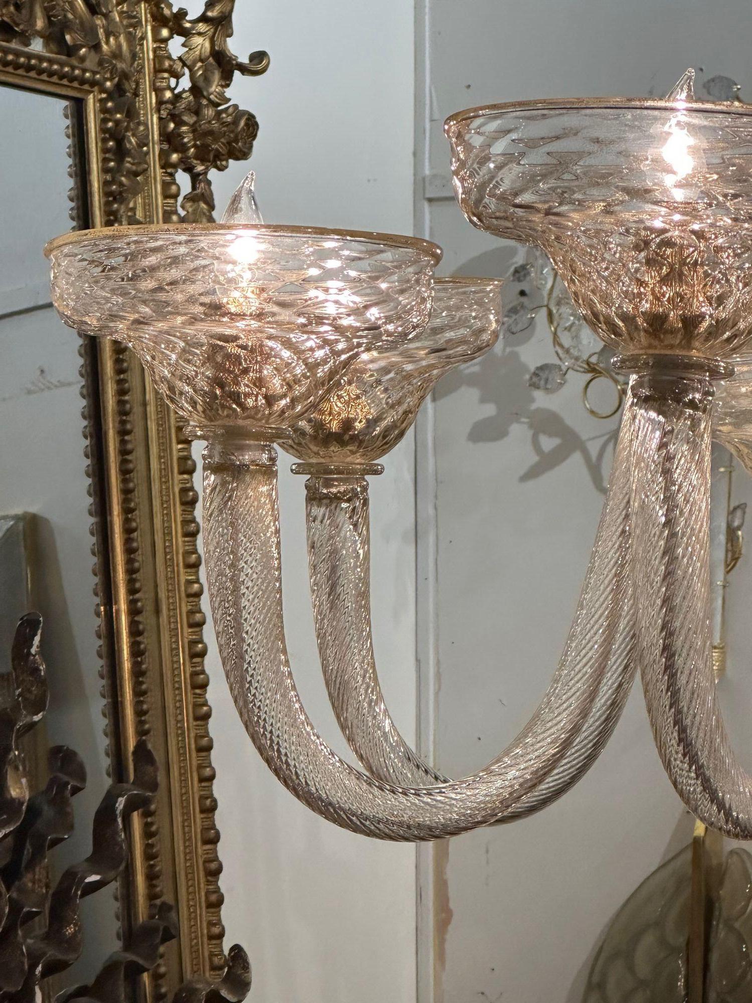 Contemporary Murano Quilt Glass Ball Form Chandelier