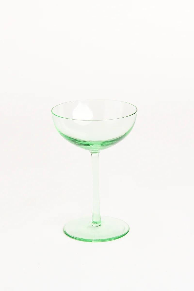 Ensemble de six coupes de cocktail/champagne arc-en-ciel en verre de Murano Excellent état à New York, NY