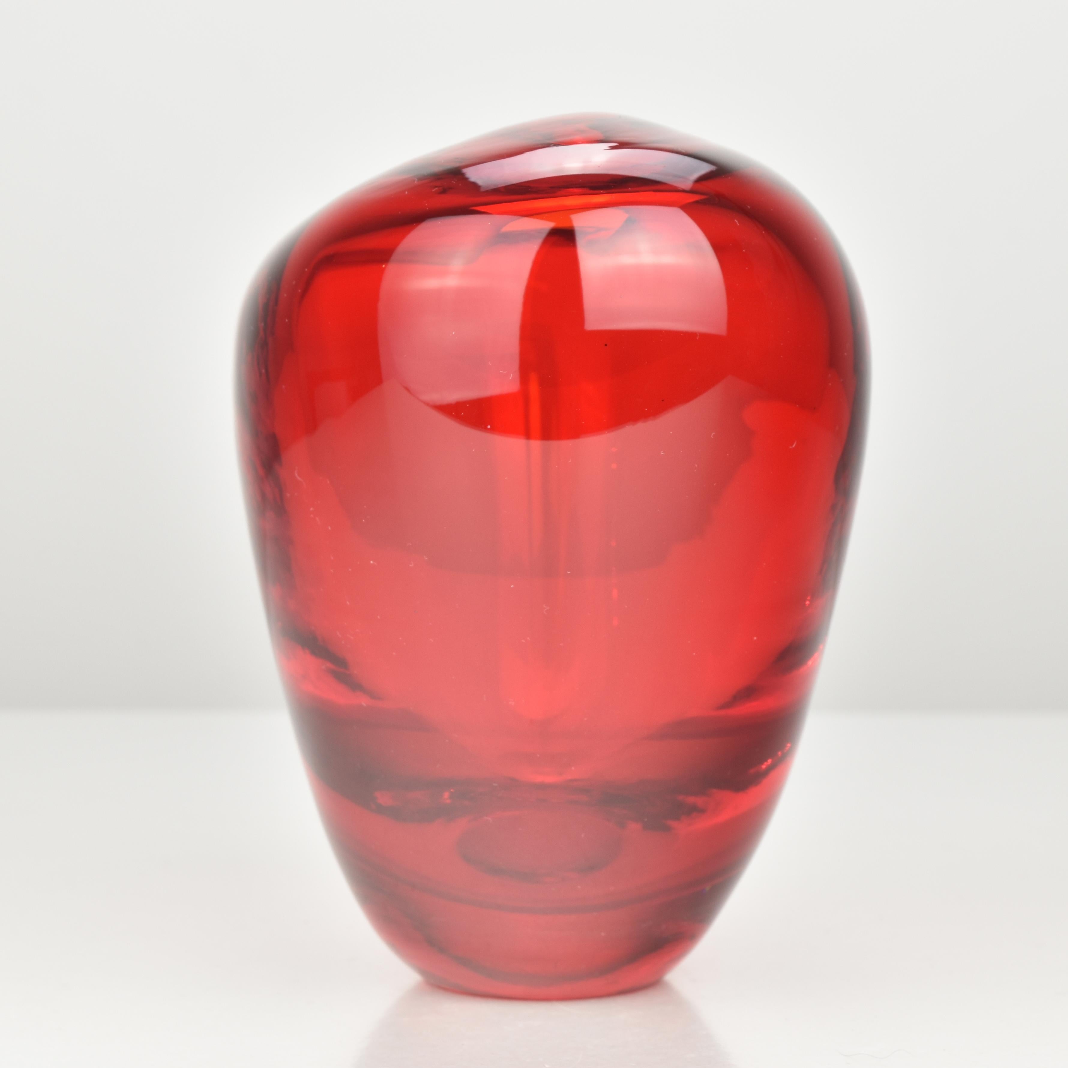 Mid-Century Modern Vase en verre d'art 