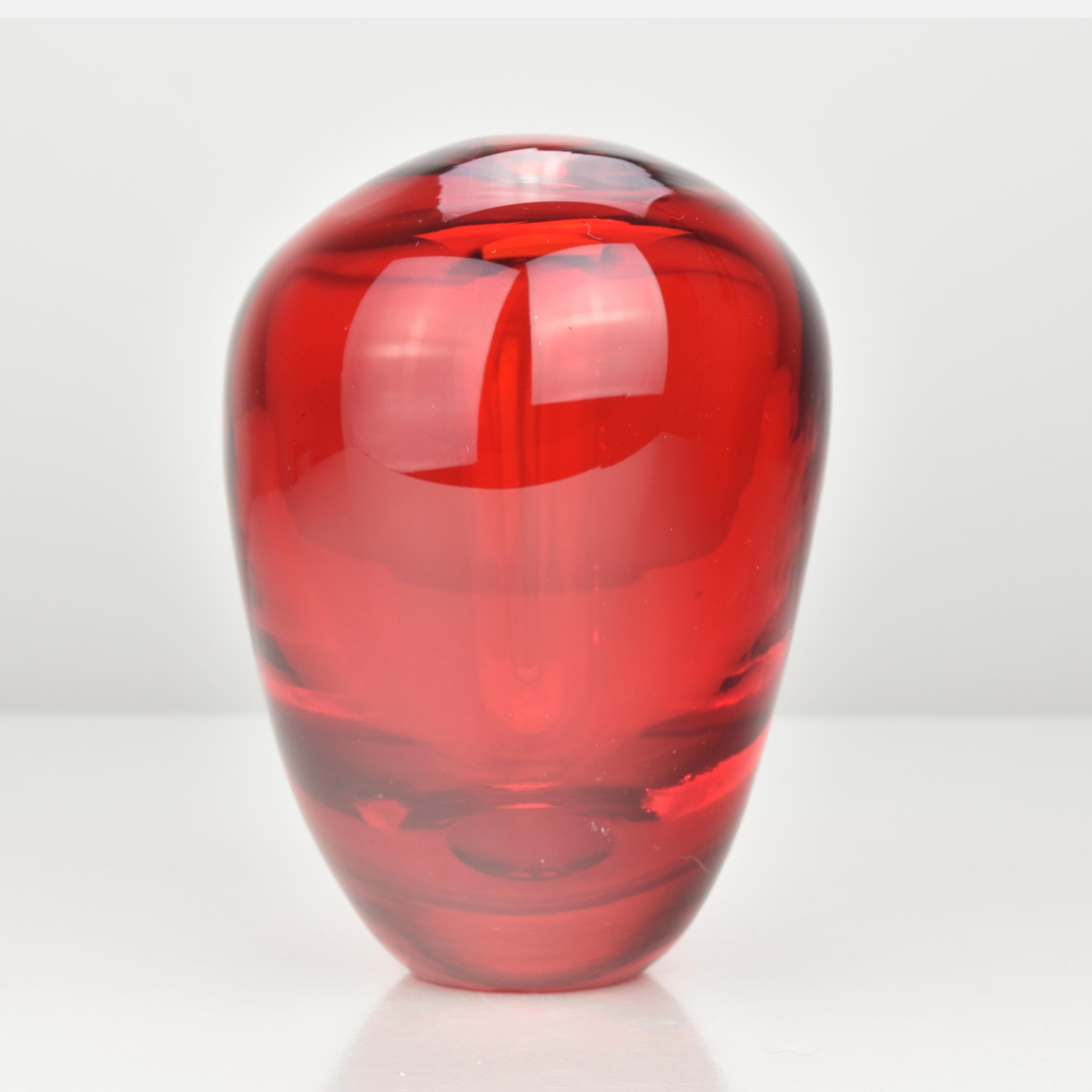 Fait main Vase en verre d'art 