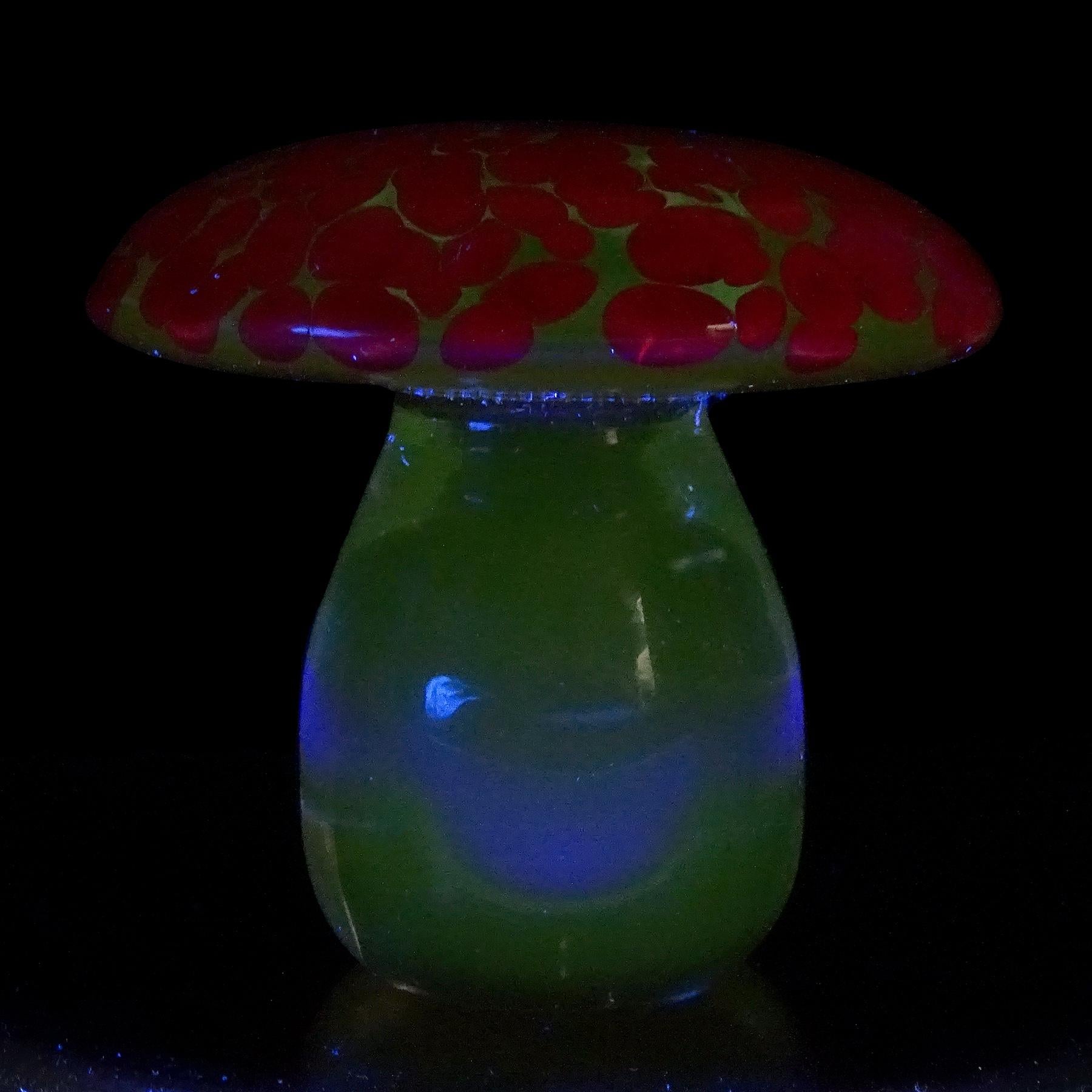 murano glass mushroom paperweight