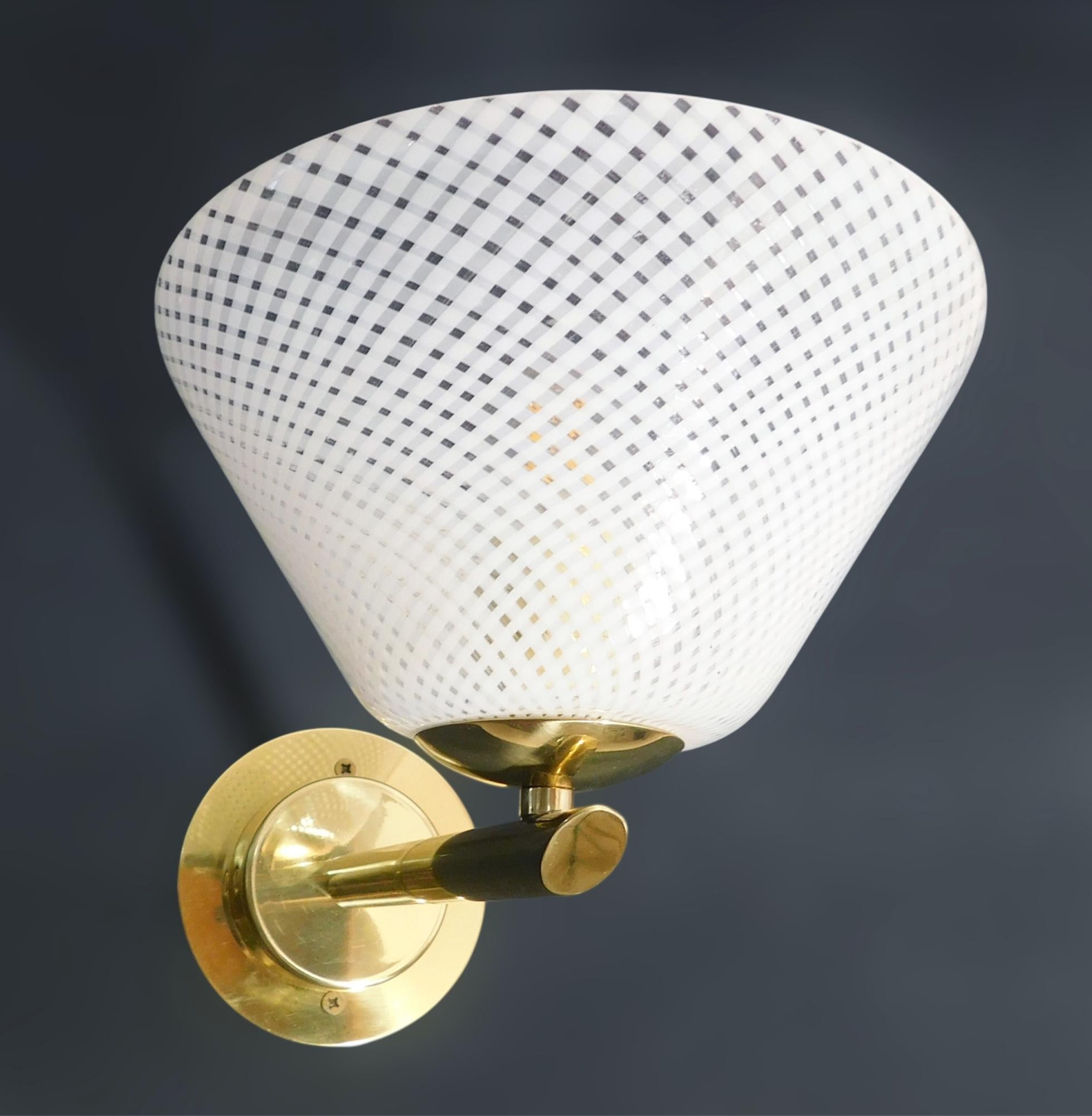 Lámpara Reticello de Murano by Barovier e Toso Moderno de mediados de siglo en venta
