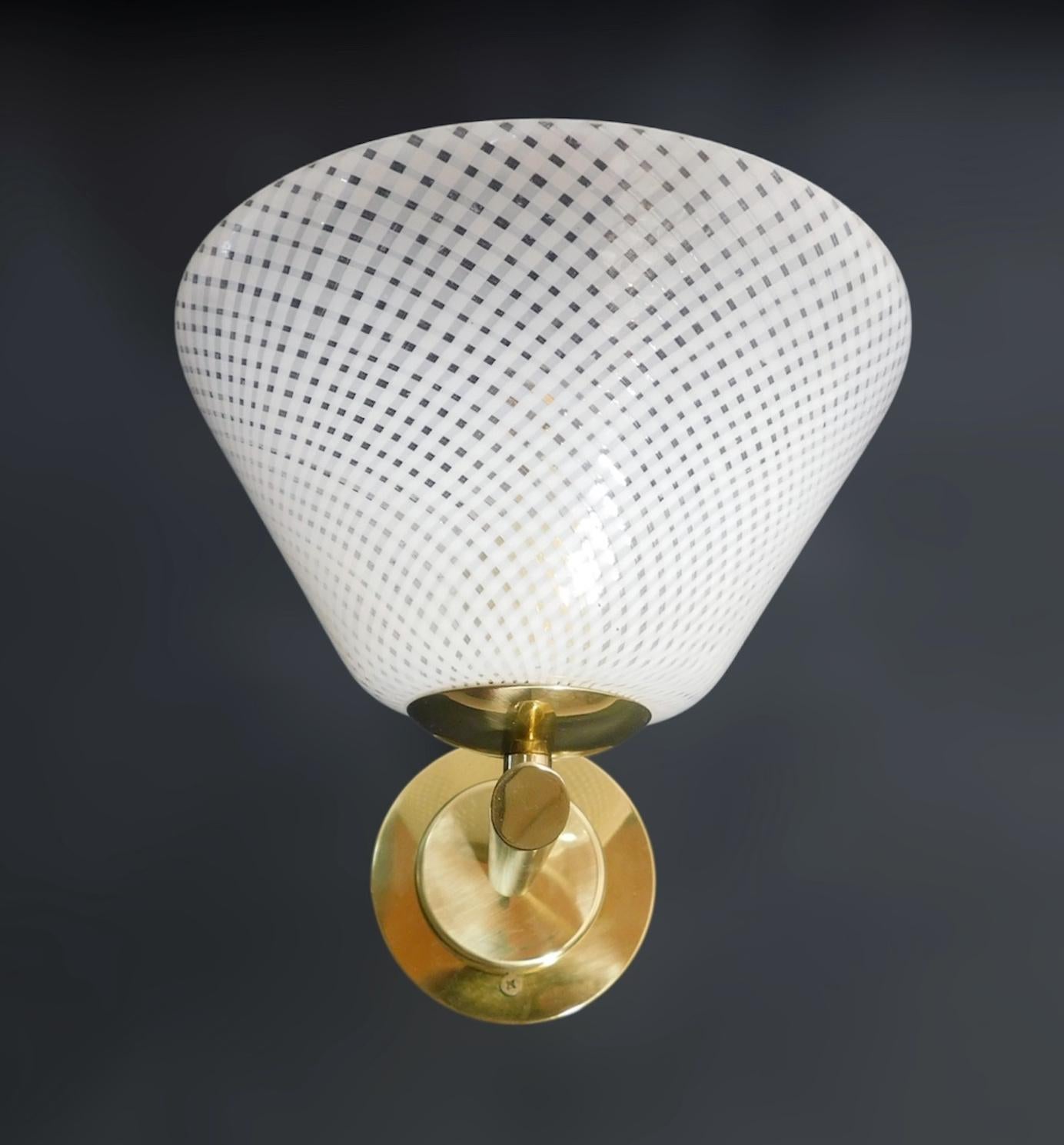 Lámpara Reticello de Murano by Barovier e Toso en Bueno estado para la venta en Los Angeles, CA