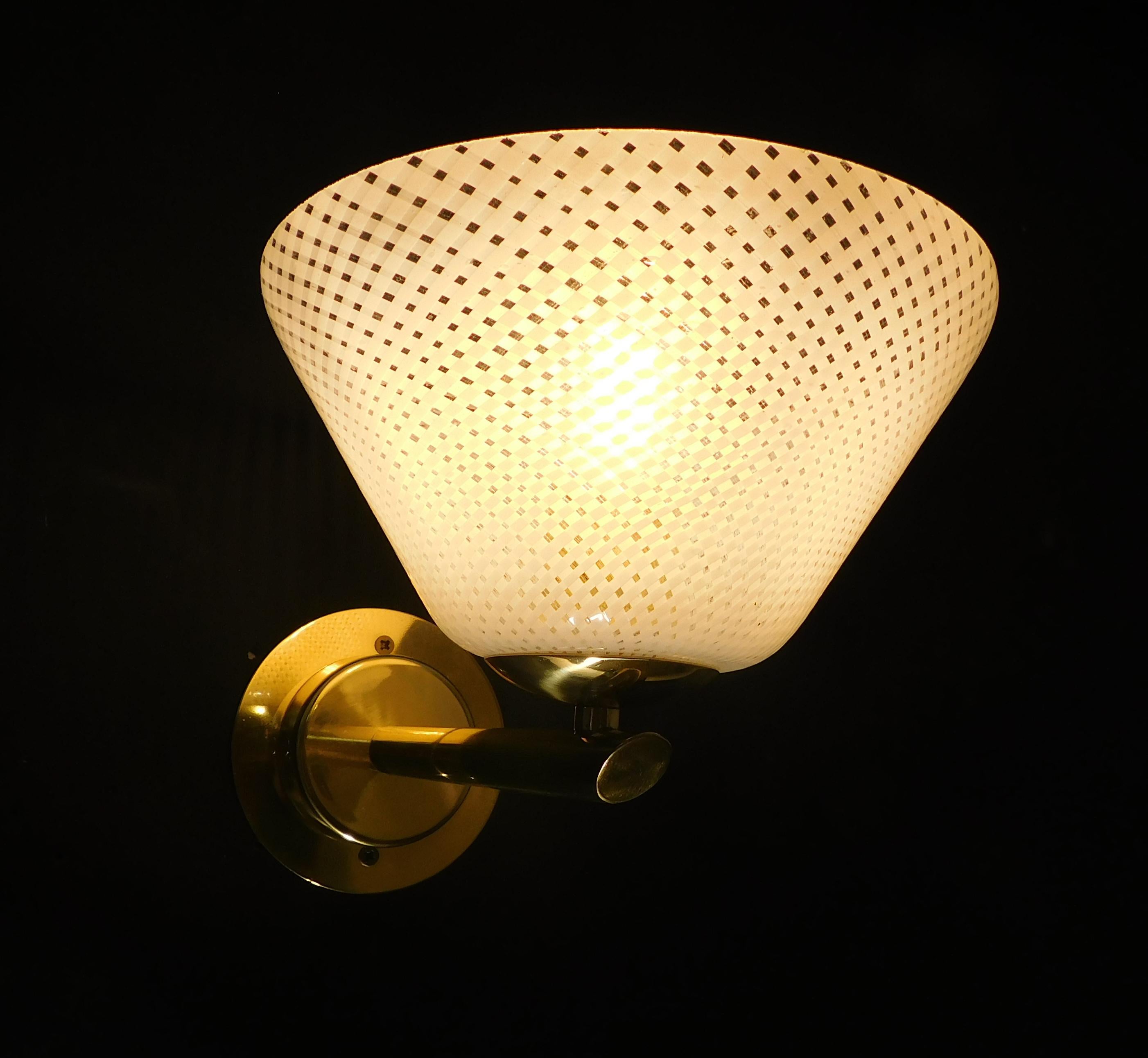 Lámpara Reticello de Murano by Barovier e Toso Latón en venta