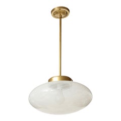Lampadario in vetro di Murano Reticello di Venini