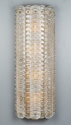 Murano “Reticello” Glass Sconces