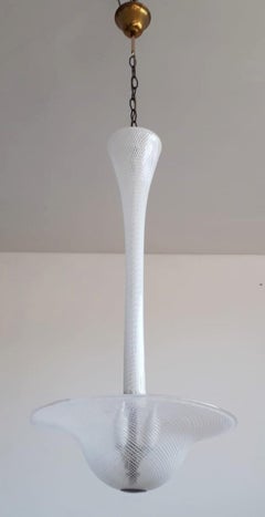 Murano Reticello Pendant by Carlo Scarpa for Venini
