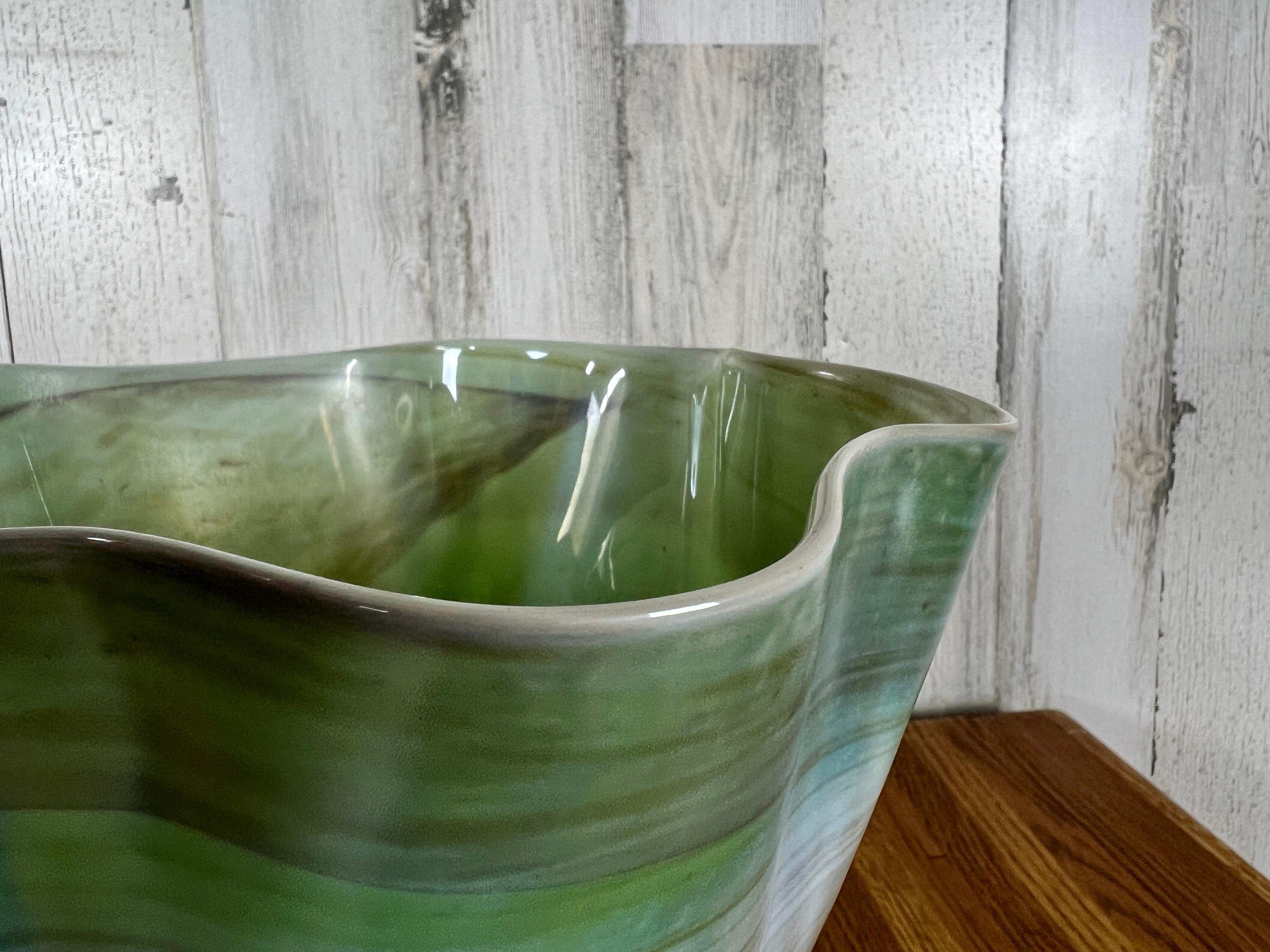  Murano Ribbon Glass Vase  For Sale 5