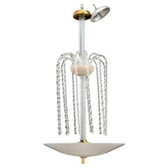 Murano Rostrato Glass Fountain Chandelier