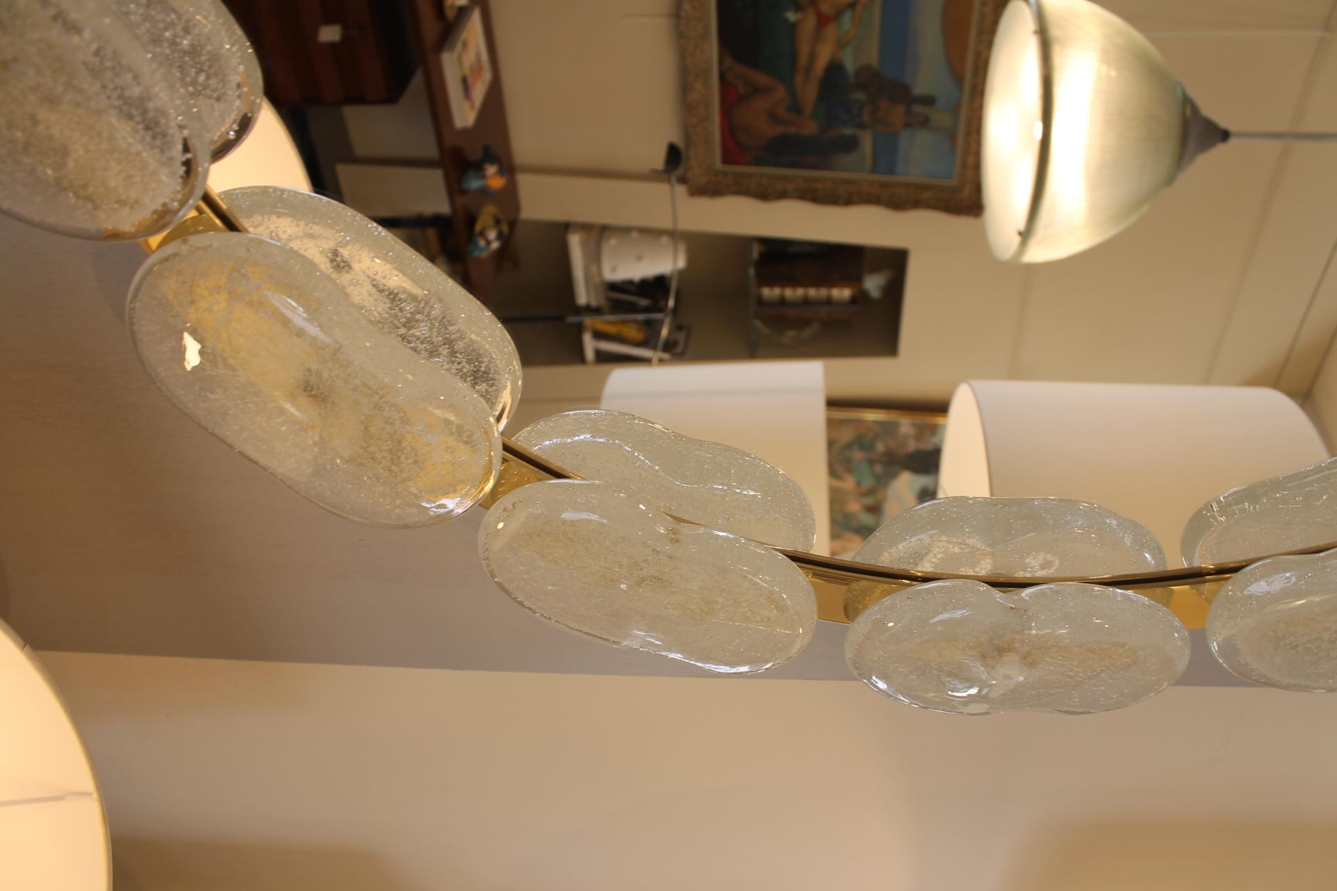 Murano round mirror, pebbles, Modernist For Sale 1