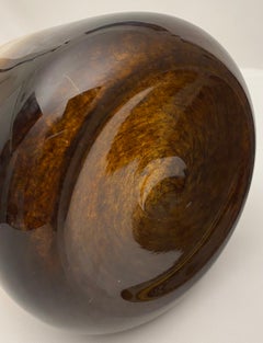 Murano Round Multi-Colored Art Glass Flower Vase