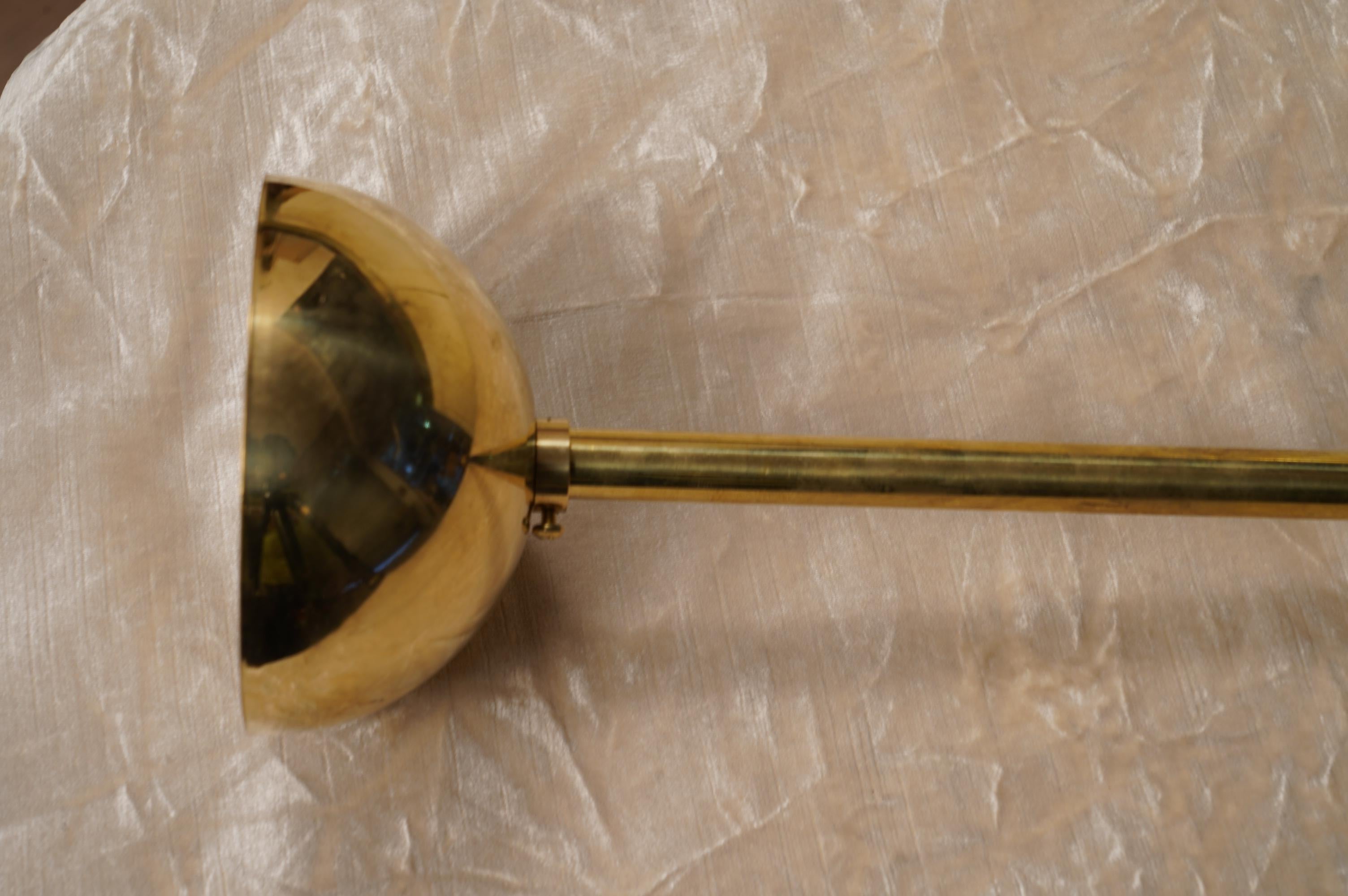 Murano Round Violet Glass and Brass Modern Lantern, 2020 3