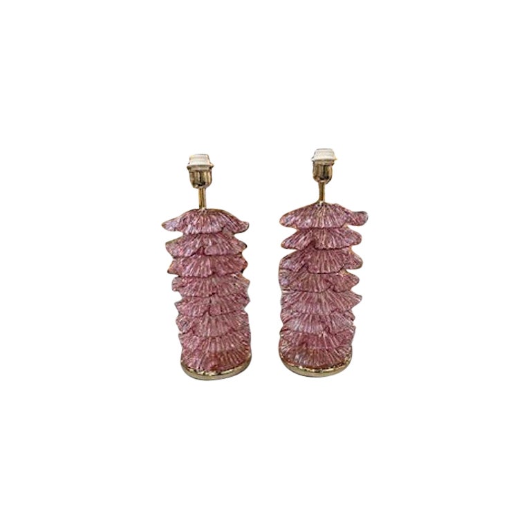 Lámparas de Murano Ruffle Amatista en venta
