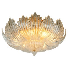 Murano Rugiada 25,6" Einbau-Kronleuchter aus Glas und Messing, Barovier & Toso Italien