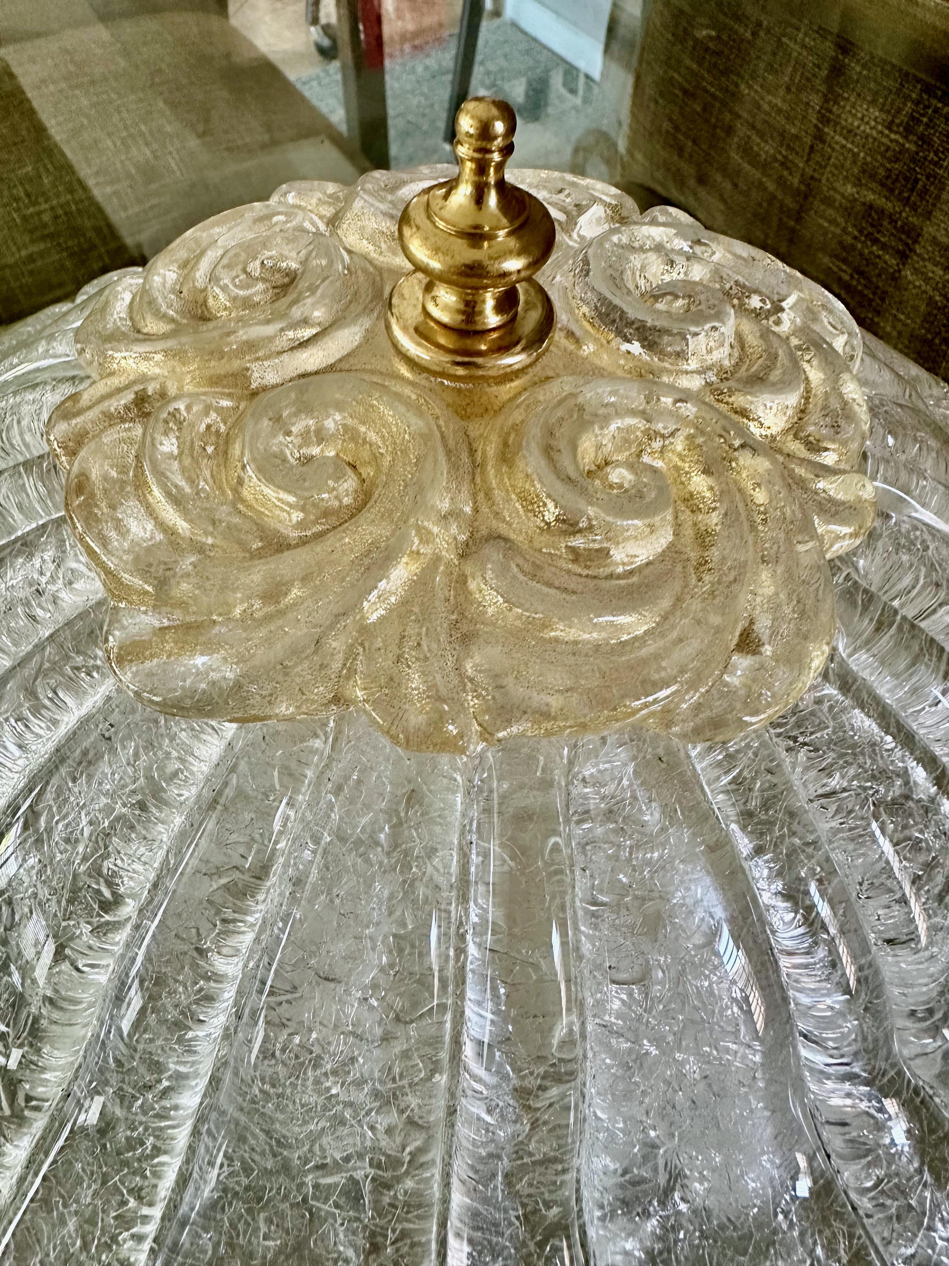 Plafonnier encastré en verre Murano Rugiadoso en vente 4