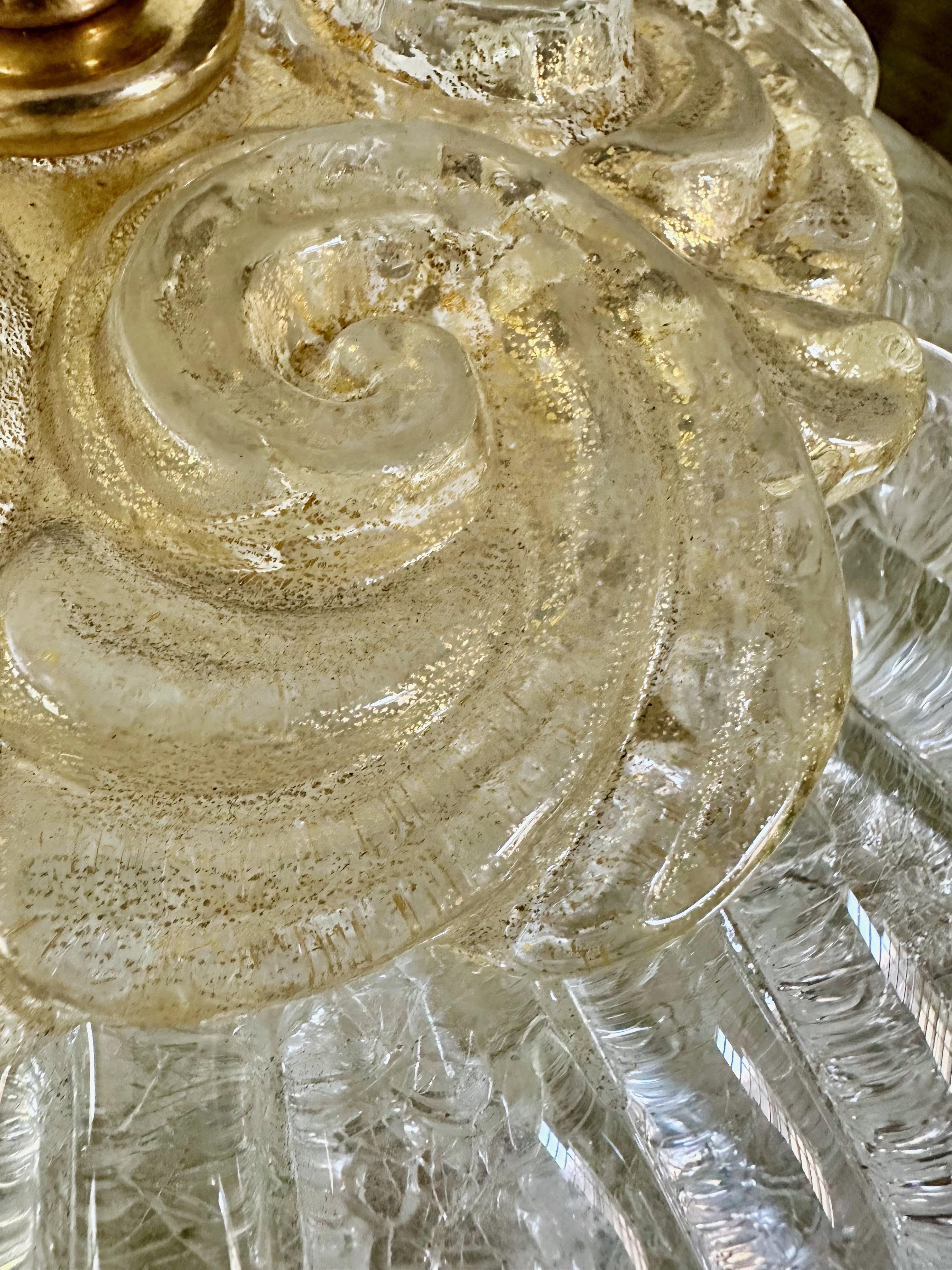 Plafonnier encastré en verre Murano Rugiadoso en vente 5
