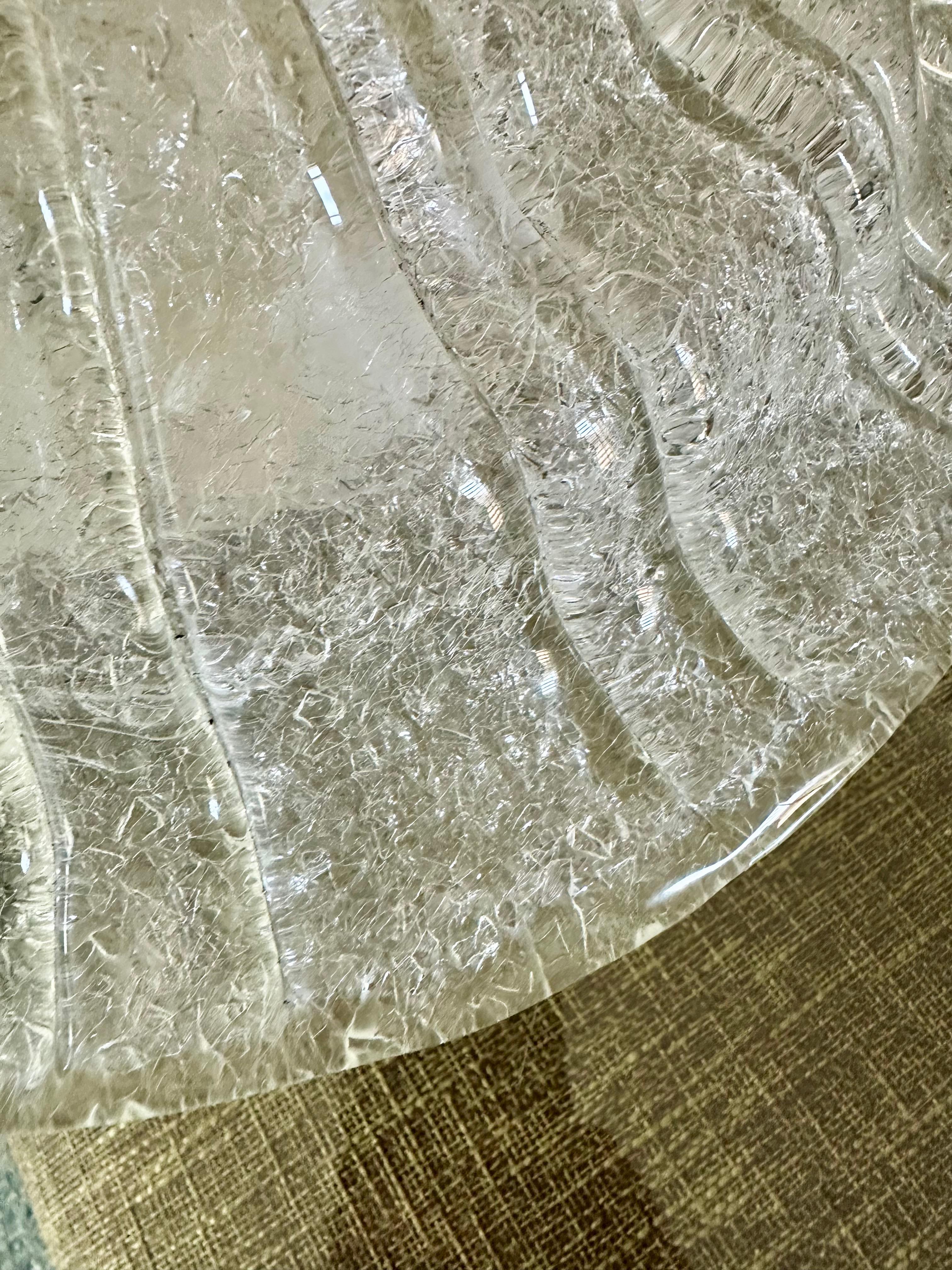 Plafonnier encastré en verre Murano Rugiadoso en vente 6