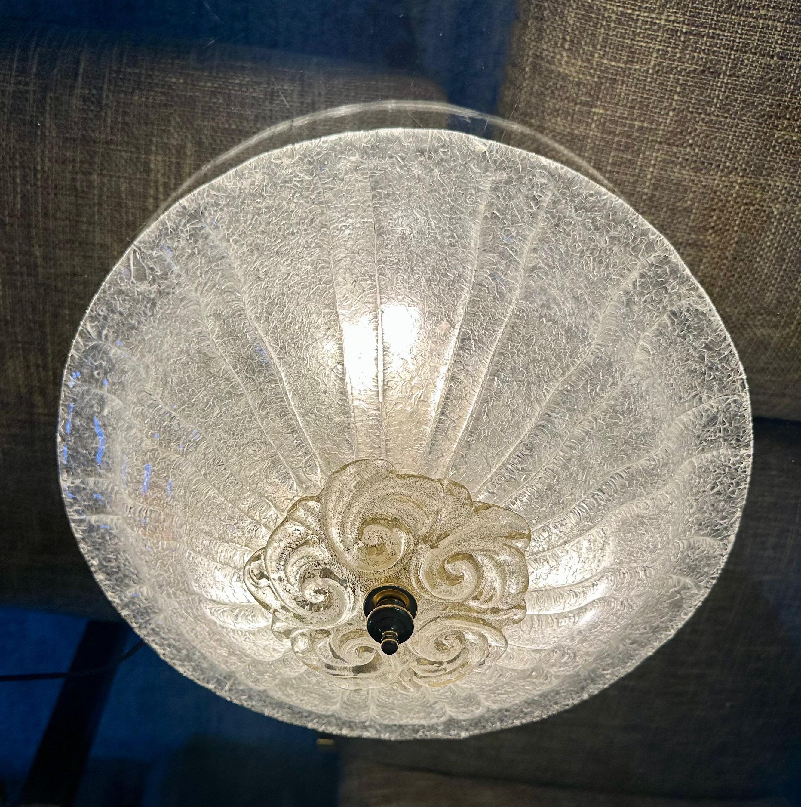 Plafonnier encastré en verre Murano Rugiadoso en vente 10
