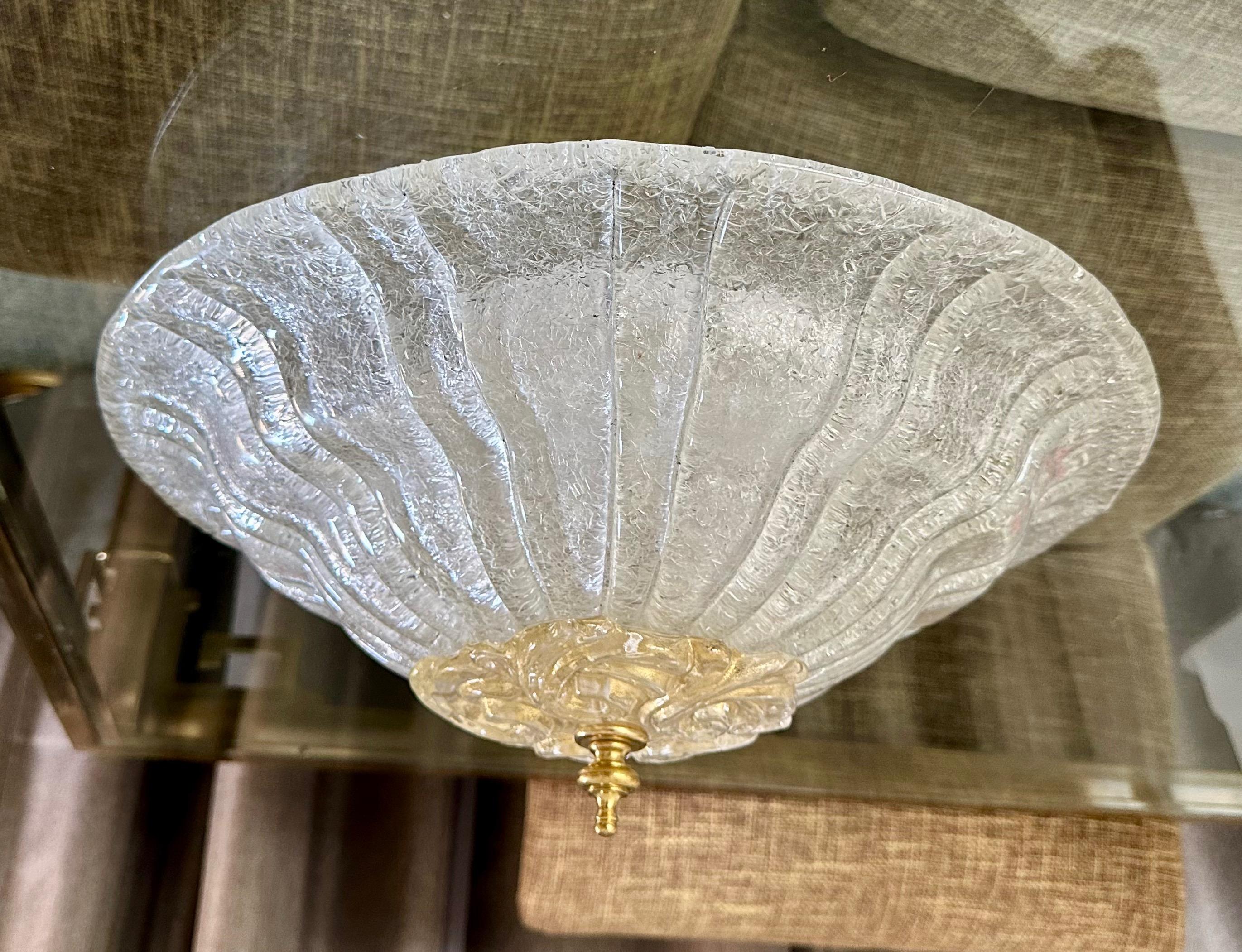 Plafonnier encastré en verre Murano Rugiadoso en vente 12