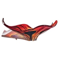 Murano, Scarlet Candy, Amber and Midnight Blue Palette, Splash Bowl Centrepiece