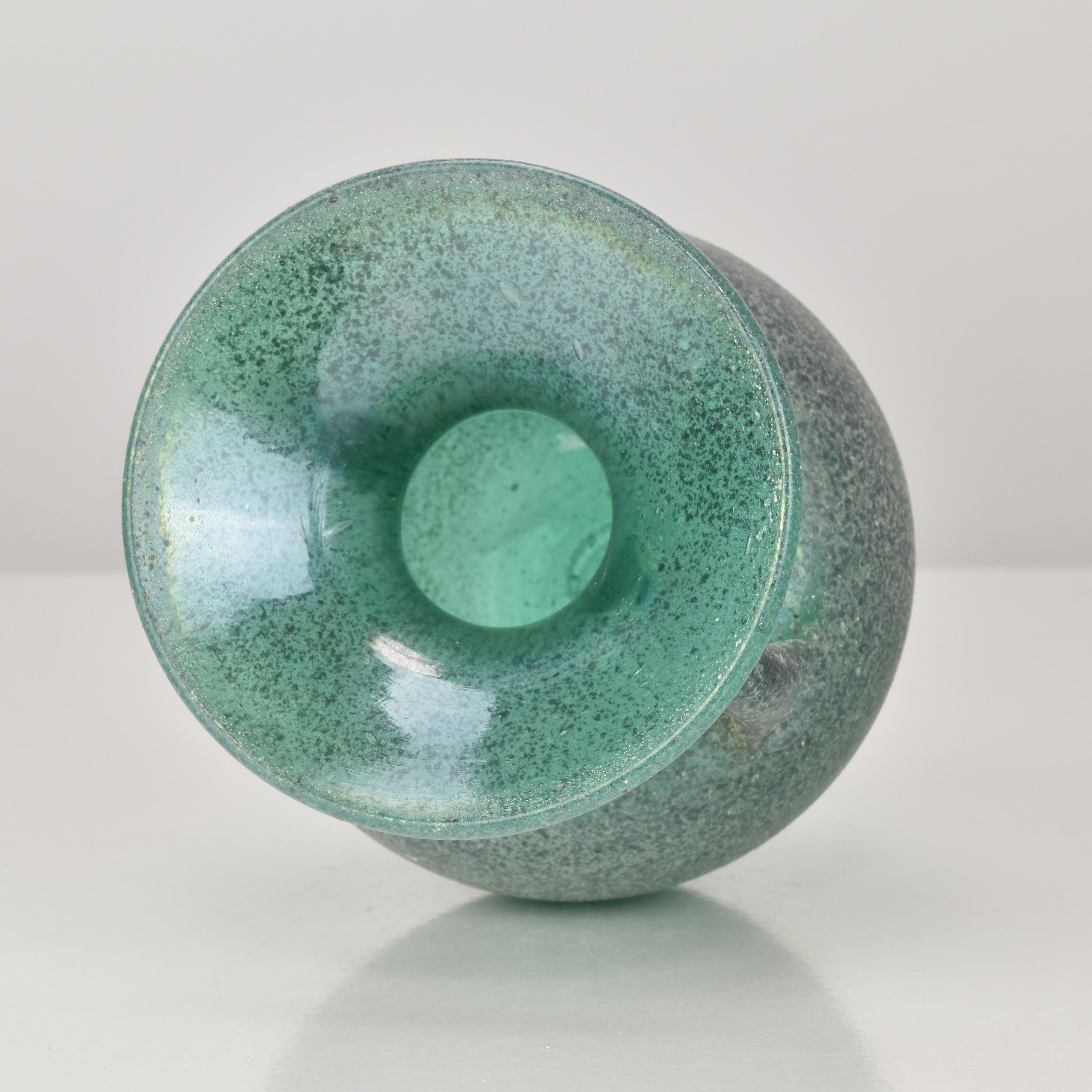 Murano Scavo Amphora Vase attributed to Seguso, 1960s Italian Art Glass In condizioni ottime in vendita a Bad Säckingen, DE