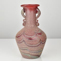Murano Scavo Phoenicio Vase, Seguso zugeschrieben, 1960er Jahre Italienisches Kunstglas