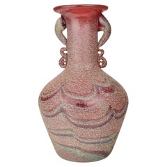Murano Scavo Phoenicio Vase, Seguso zugeschrieben, 1960er Jahre Italienisches Kunstglas