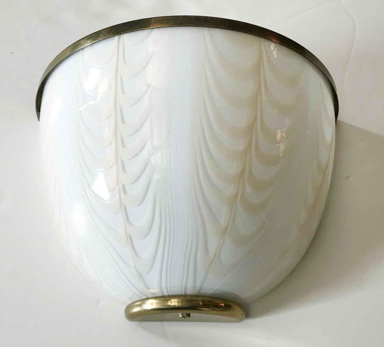 Mid-Century Modern Murano Sconce by Fabbian for Mazzega, 3 Available For Sale